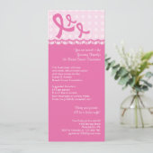 ピンクリボン乳がんイベント招待状 招待状 (スタンド正面)