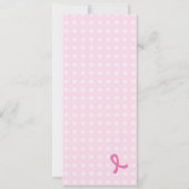 ピンクリボン乳がんイベント招待状 招待状 (裏面)