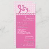 ピンクリボン乳がんイベント招待状 招待状 (正面/裏面)