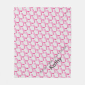 ピンクリボン乳がんサポートパーソナライズされた フリースブランケット (正面)