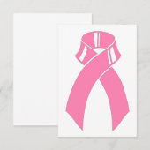ピンクリボン乳がん啓発の招待状 招待状 (正面/裏面)