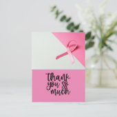 ピンクリボン乳がん啓発 ポストカード (スタンド正面)