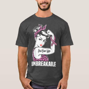 ピンクリボン乳がん戦士の破れないループ Tシャツ