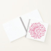 ピンクリボン乳がん認識度ひまわり ノートブック (内部)