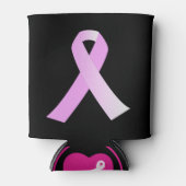 ピンクリボン乳がん認識度クーラーボックス 缶クーラー (正面)