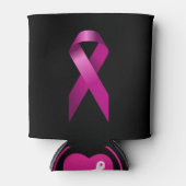 ピンクリボン乳がん認識度クーラーボックス 缶クーラー (正面)