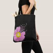 ピンクリボン乳がん認識度デイジー トートバッグ (クローズアップ)