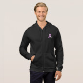 ピンクリボン乳がん認識度フード付きスウェットシャツ パーカ (正面フル)