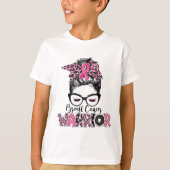 ピンクリボン乳がん認識度戦士めちゃみ Tシャツ (正面)