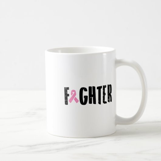 ピンクリボン乳がん認識度戦士ギフト コーヒーマグカップ (右)