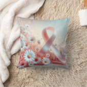 ピンクリボン乳がん認識度 クッション (ブランケット)