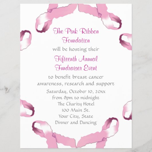 ピンクリボン乳がん認識度 チラシ (裏面)