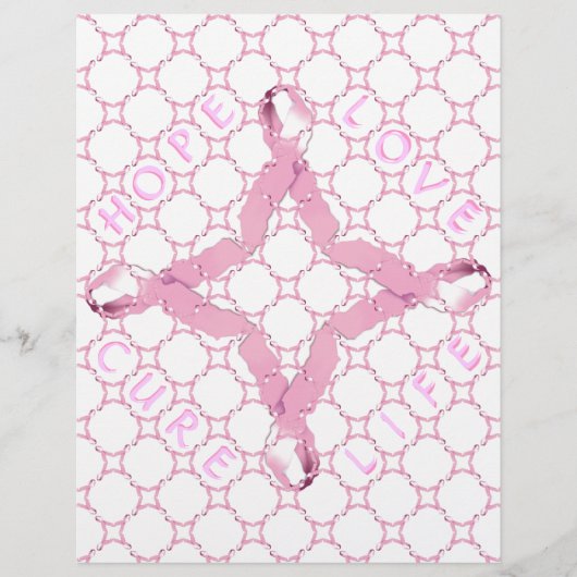 ピンクリボン乳がん認識度 チラシ (正面)