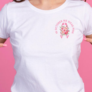 ピンクリボン乳がん認識度 トライブレンドTシャツ
