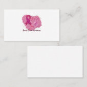 ピンクリボン乳がん認識度 名刺 (正面/裏面)