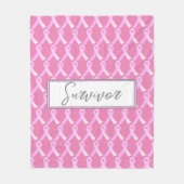 ピンクリボン乳がん遺族フリースブランケット フリースブランケット (正面)