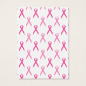 ピンクリボン乳癌イヤリングディスプレイカード (裏面)