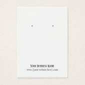 ピンクリボン乳癌イヤリングディスプレイカード (正面)