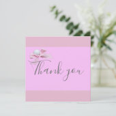 ピンクリボン付きゴルフボールサンキューカード (スタンド正面)