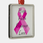 ピンクリボン信仰広場オーナメント メタルオーナメント (右)