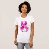 ピンクリボン信仰Tシャツ Tシャツ (正面フル)