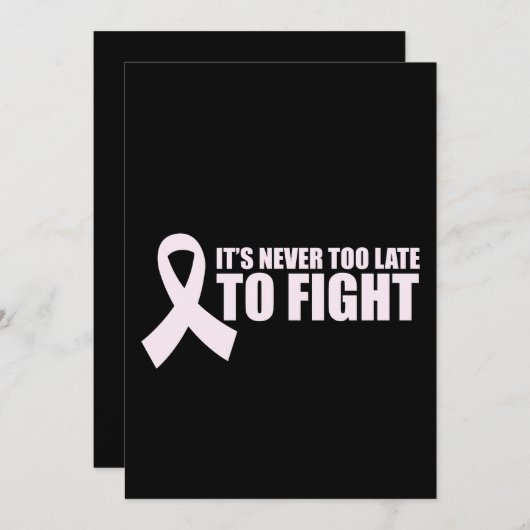 ピンクリボン女性がん認識度乳がん 招待状 (正面/裏面)