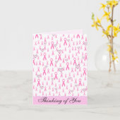 ピンクリボン気に!_ カード (黄色い花)