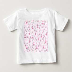 ピンクリボン気に!_ ベビーTシャツ