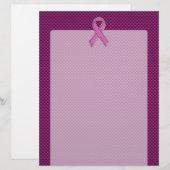 ピンクリボン認識度炭素繊維デコール (正面/裏面)