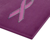 ピンクリボン認識度炭素繊維デコール カッティングボード (角)