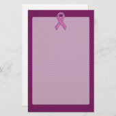 ピンクリボン認識度炭素繊維デコール 便箋 (正面/裏面)
