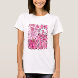 ピンクリボン運動 Tシャツ