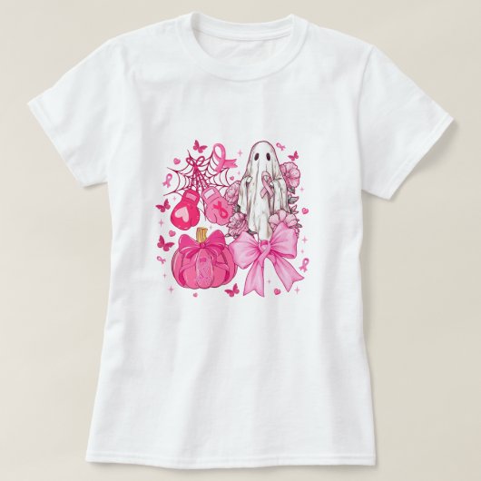 ピンクリボン運動 Tシャツ (デザイン正面)