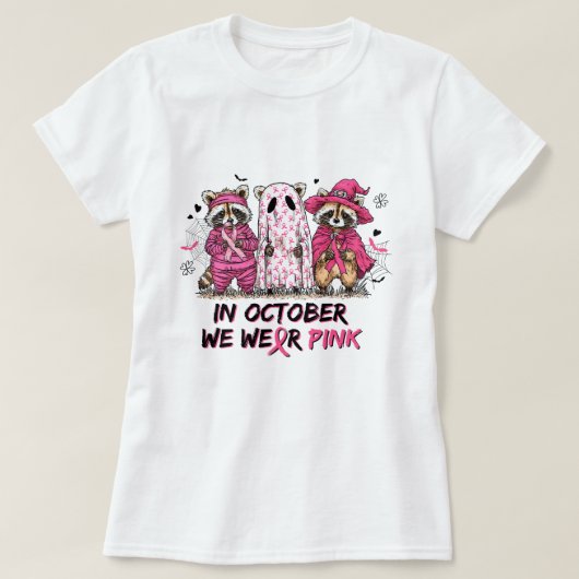 ピンクリボン運動 Tシャツ (デザイン正面)