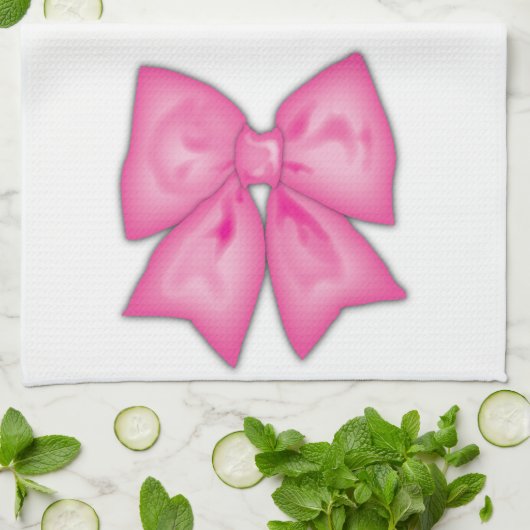 ピンクリボン キッチンタオル (折り畳み)