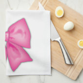 ピンクリボン キッチンタオル (四つ折り)