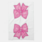 ピンクリボン キッチンタオル (縦)