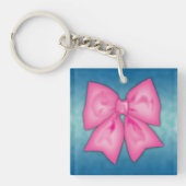 ピンクリボン キーホルダー (正面)