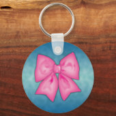 ピンクリボン キーホルダー (正面)