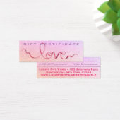 ピンクリボン&グリッターラブスパークルキュートギフトガーリープレゼント (デスク)