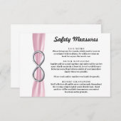 ピンクリボン シルバーインフィニティ 安全対策 エンクロージャーカード (正面/裏面)