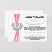 ピンクリボン シルバースワン 安全対策 エンクロージャーカード (正面/裏面)