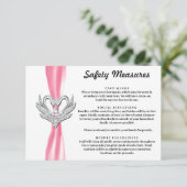 ピンクリボン シルバースワン 安全対策 エンクロージャーカード (スタンド正面)