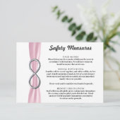 ピンクリボン シルバー インフィニティ 安全対策 エンクロージャーカード (スタンド正面)