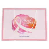 ピンクリボン フォーマル がん啓発 募金イベント ラージペーパーバッグ (正面)