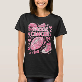 ピンクリボン フットボールTシャツ 乳がん撲滅 Tシャツ