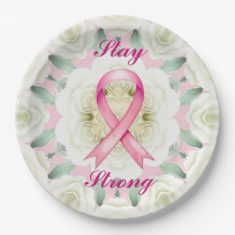 ピンクリボン ペーパープレート