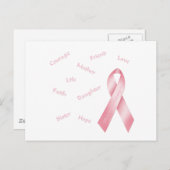 ピンクリボン ポストカード (正面/裏面)