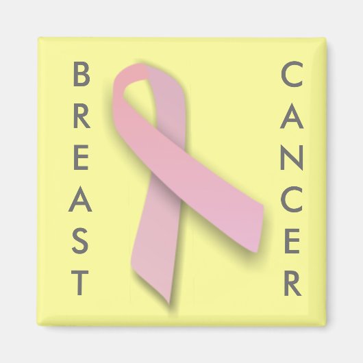 ピンクリボン – マグネット (正面)