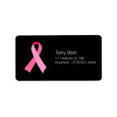 ピンクリボン ラベル (正面)